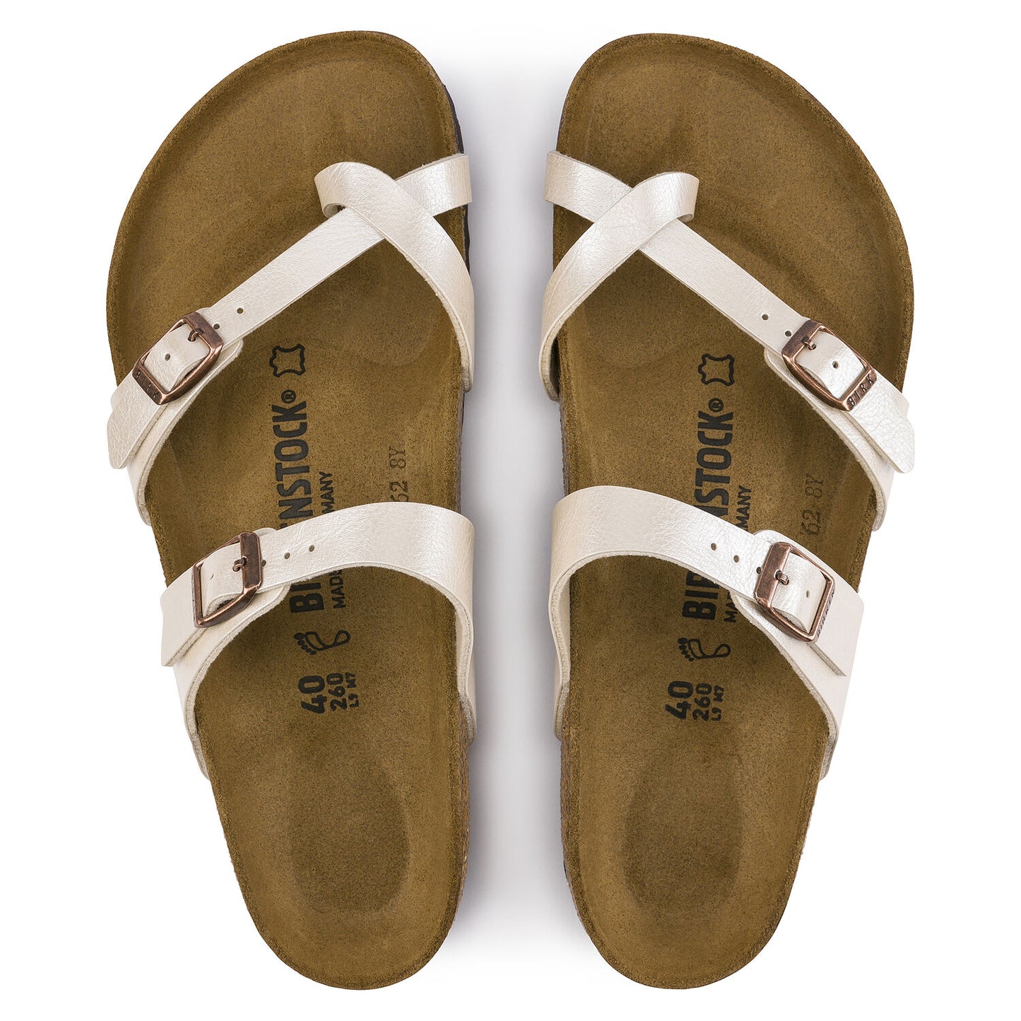 Birkenstock Mayari Pearl White - Birko-Flor Graceful - 071661 - Calzata Normale