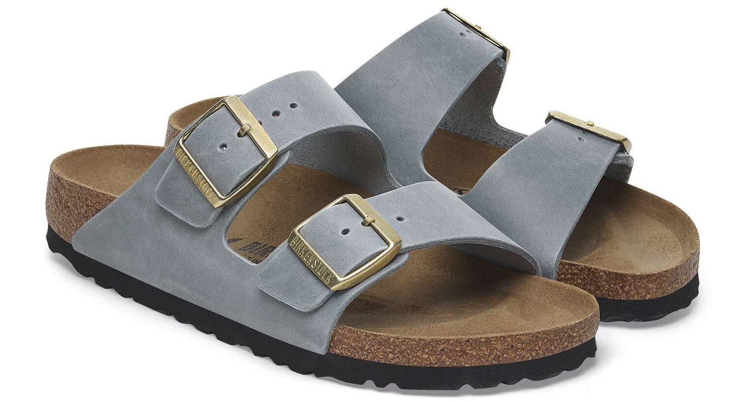 Birkenstock Arizona Basalt Grey - Pelle - 1029253 - Calzata Stretta