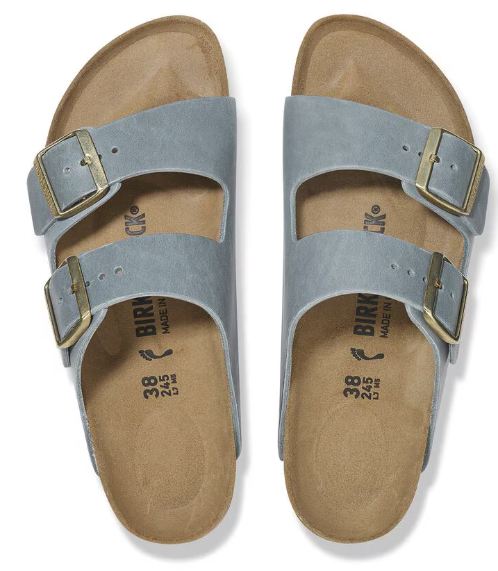 Birkenstock Arizona Basalt Grey - Pelle - 1029253 - Calzata Stretta