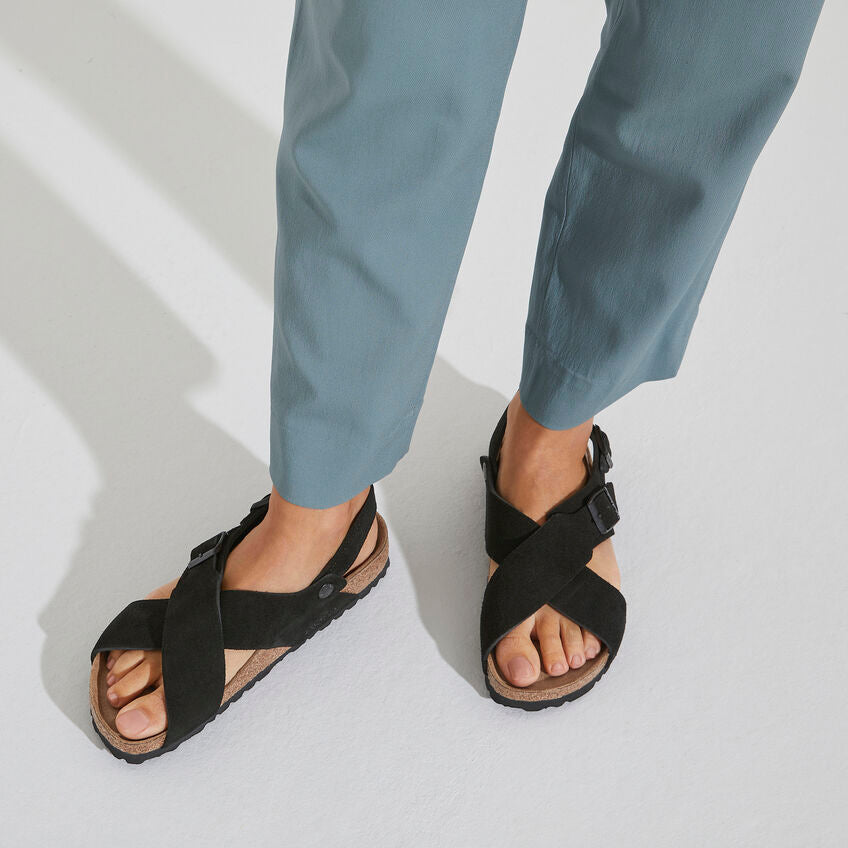 Birkenstock Tulum Black - Suede Leather - 1029779 - Calzata Stretta