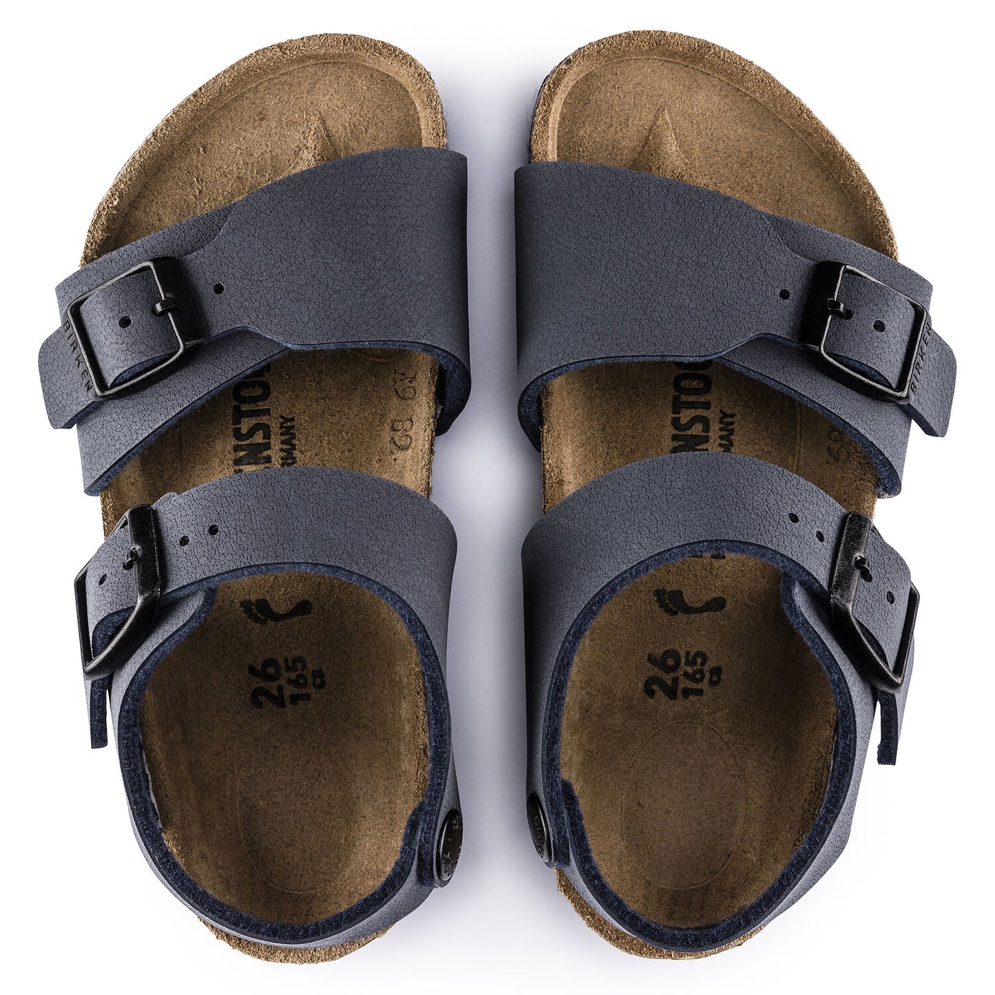 Birkenstock Kids New York Navy - Birkibuc - 087773 - Calzata Stretta