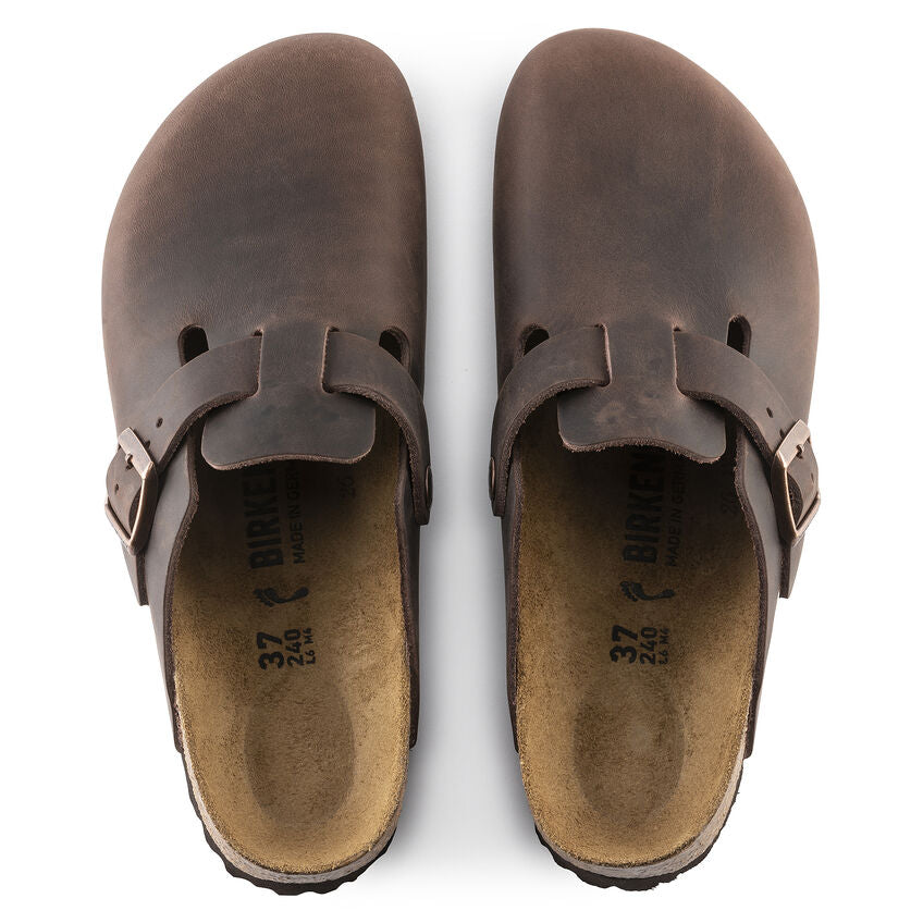 Birkenstock Boston Habana - Pelle - 860133 - Calzata Stretta