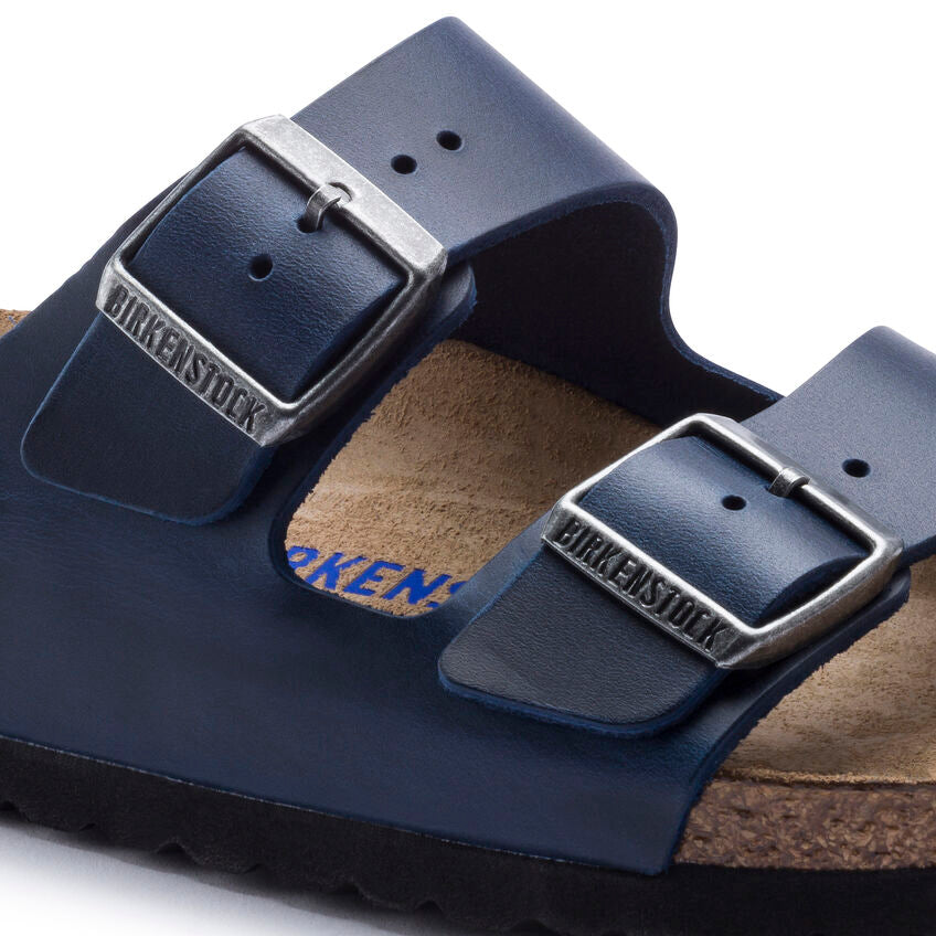 Birkenstock Arizona Blue - Pelle - Soft Footbed - 1013644 - Calzata Stretta