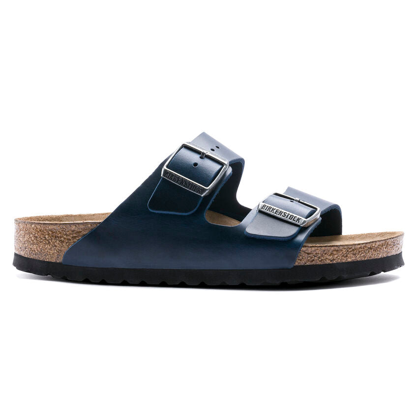 Birkenstock Arizona Blue - Pelle - Soft Footbed - 1013644 - Calzata Stretta