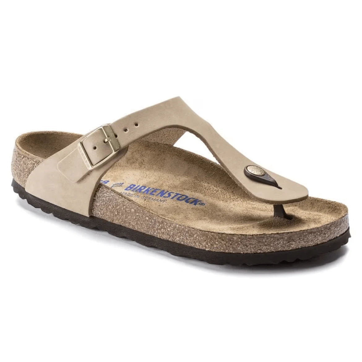 Birkenstock Gizeh Sandcastle - Nubuck - Soft Footbed - 1018999 Calzata Normale