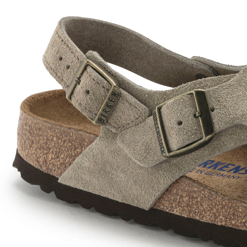 Birkenstock Tulum Taupe - Suede Leather - 1029834 - Calzata Stretta