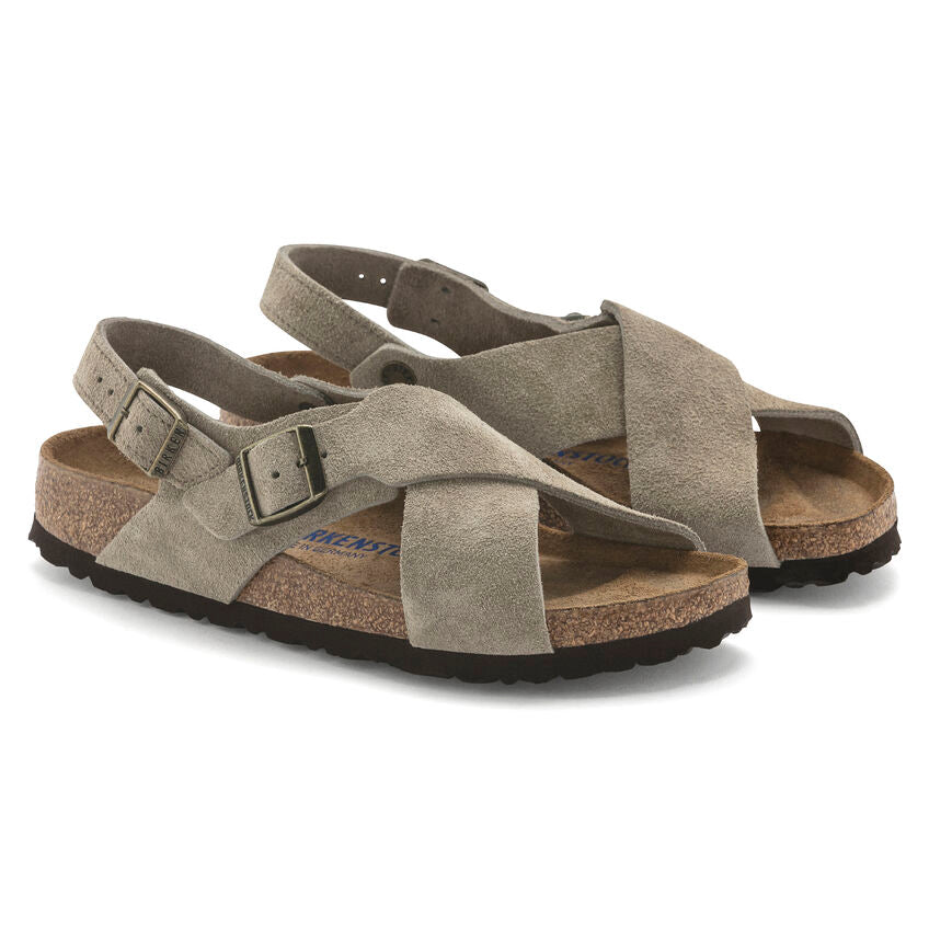 Birkenstock Tulum Taupe - Suede Leather - 1029834 - Calzata Stretta