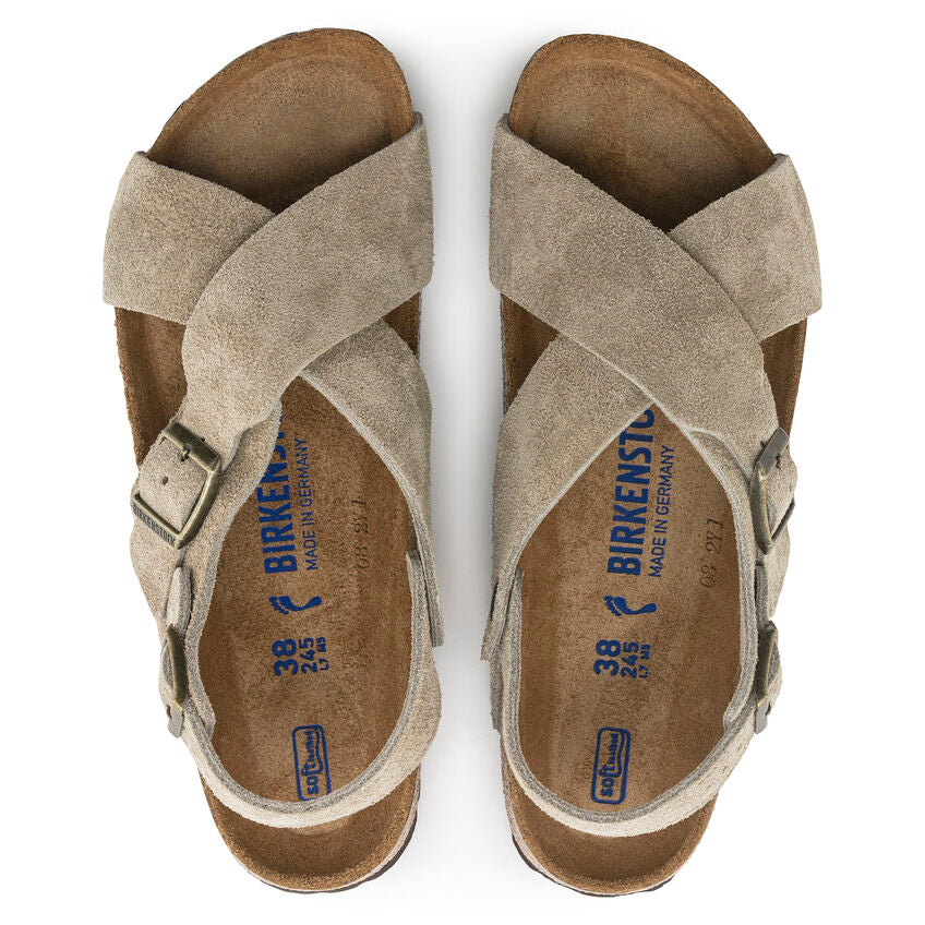 Birkenstock Tulum Taupe - Suede Leather - 1029834 - Calzata Stretta