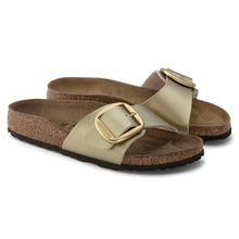 Carica l&#39;immagine nel visualizzatore di Gallery, Birkenstock Madrid Big Buckle Metallic Gold - Birko Flor - 1025799 - Calzata Stretta
