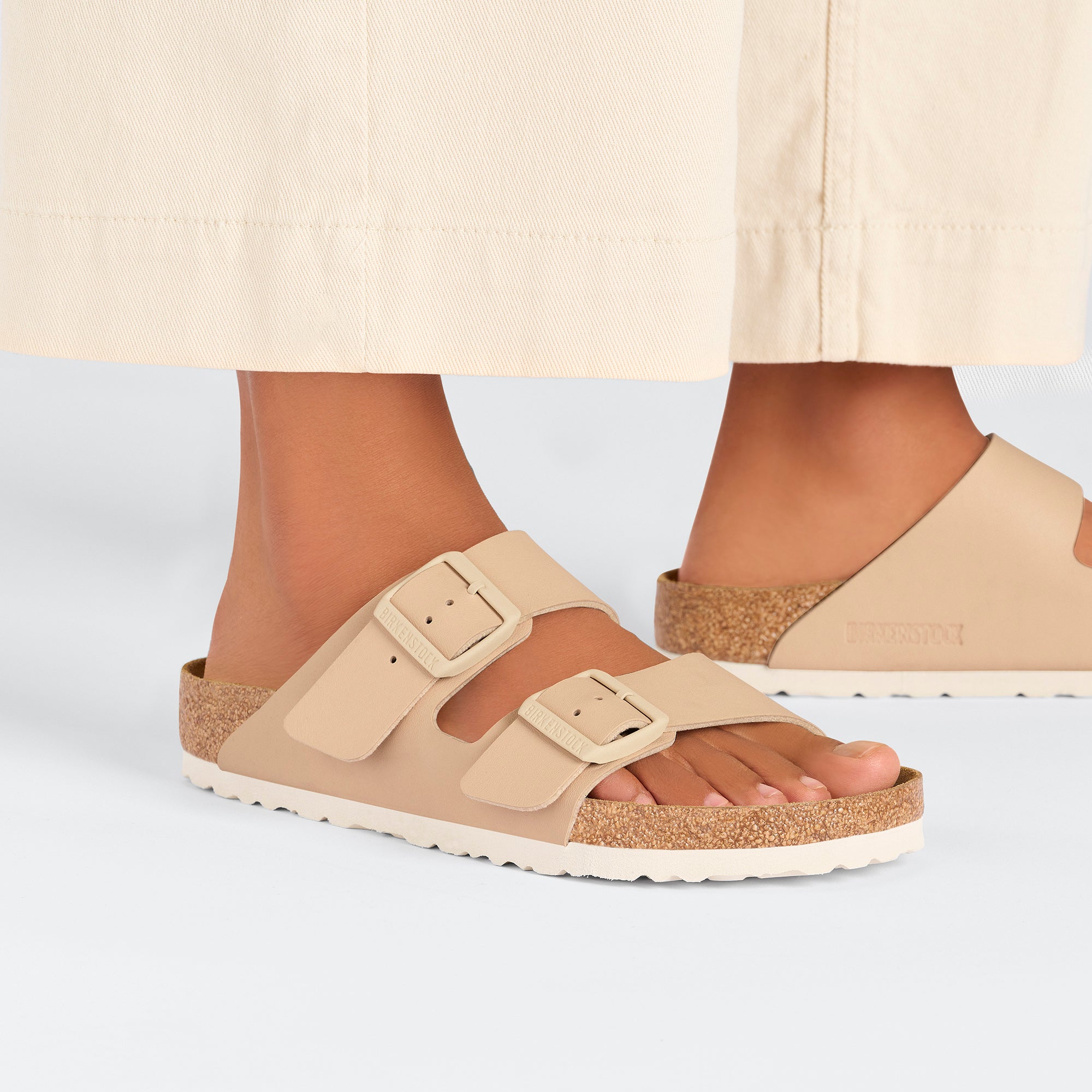 Birkenstock Arizona New Beige - Birko-Flor - 1027723 - Calzata Stretta