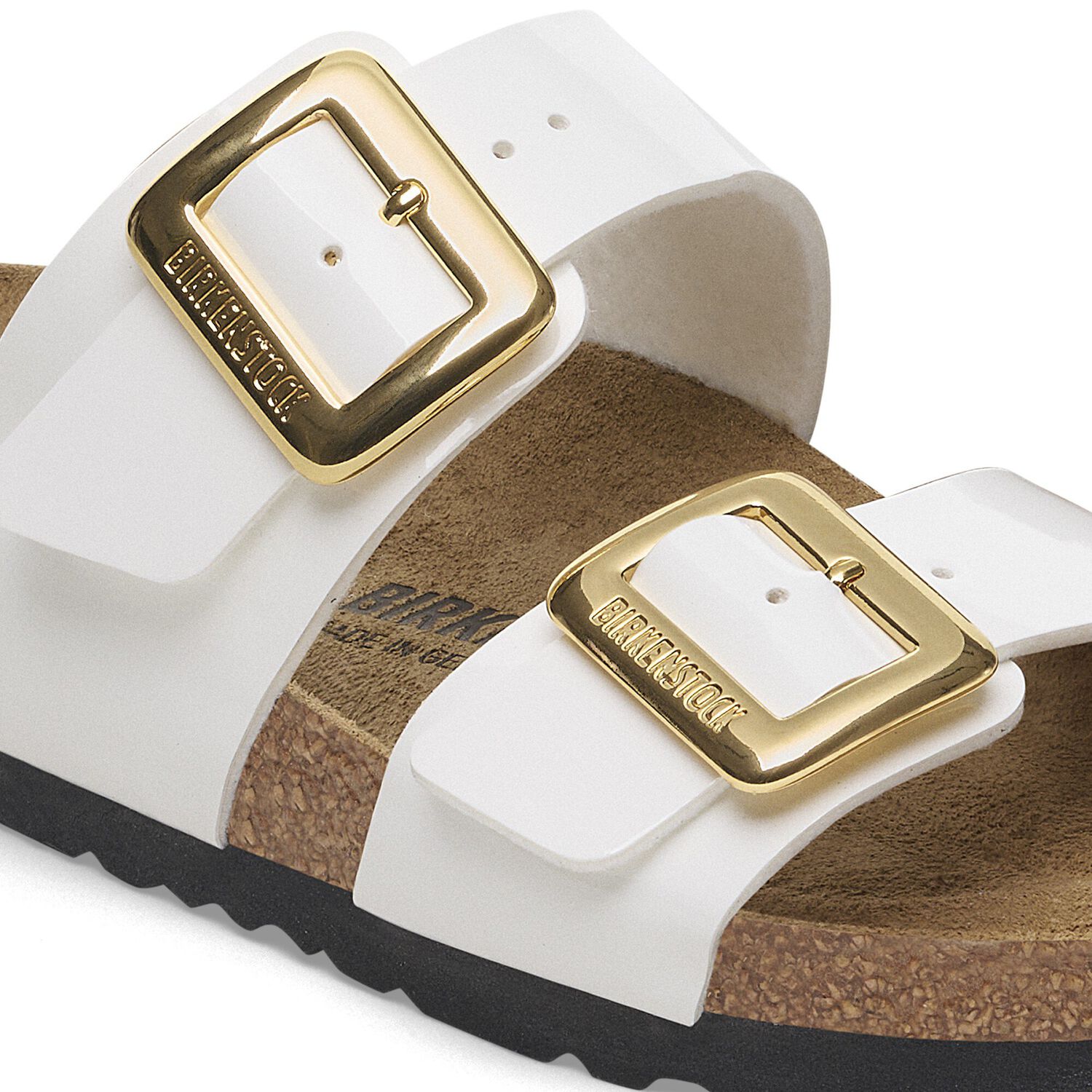 Birkenstock  Sydney CB White Vernice - Birko-Flor Patent - 1029438 - Calzata Stretta