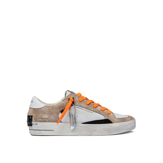 Crime London - SK8 DELUXE - 14104PP7.13 - Bianco/Beige