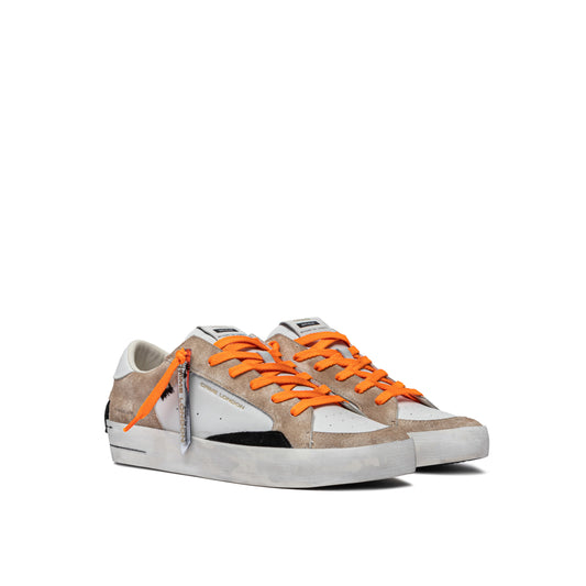 Crime London - SK8 DELUXE - 14104PP7.13 - Bianco/Beige