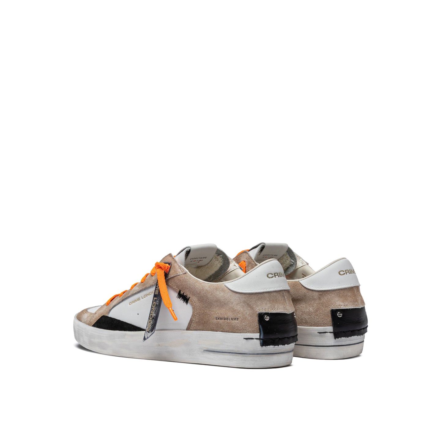 Crime London - SK8 DELUXE - 14104PP7.13 - Bianco/Beige