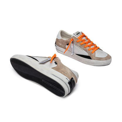 Crime London - SK8 DELUXE - 14104PP7.13 - Bianco/Beige
