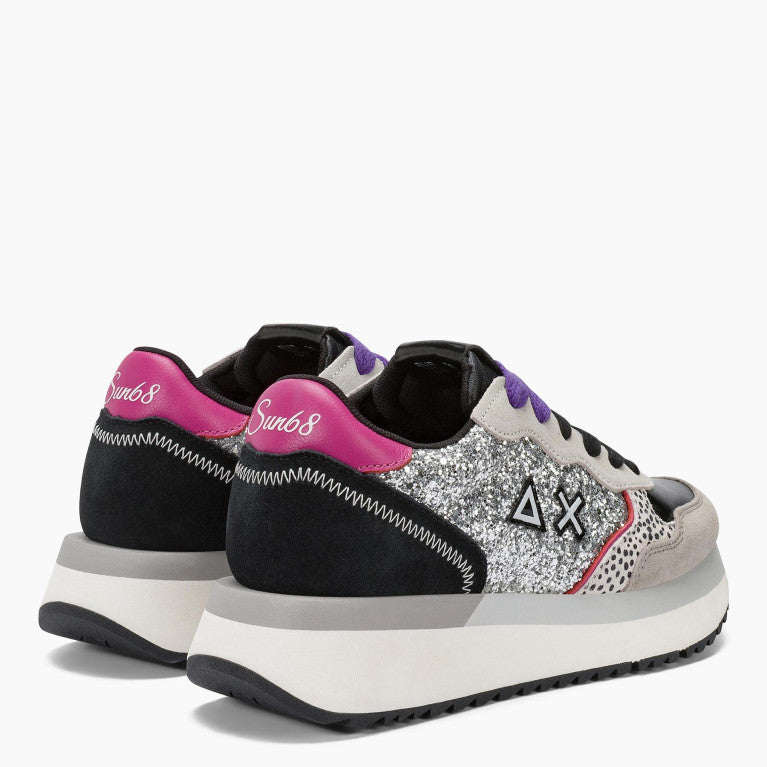 Sun68 Z45212 BIG ALLY GLITTER ARGENTO