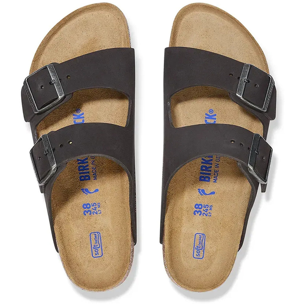 Birkenstock Arizona Black - Nubuk - Soft Footbed - 1019035 - Calzata Stretta