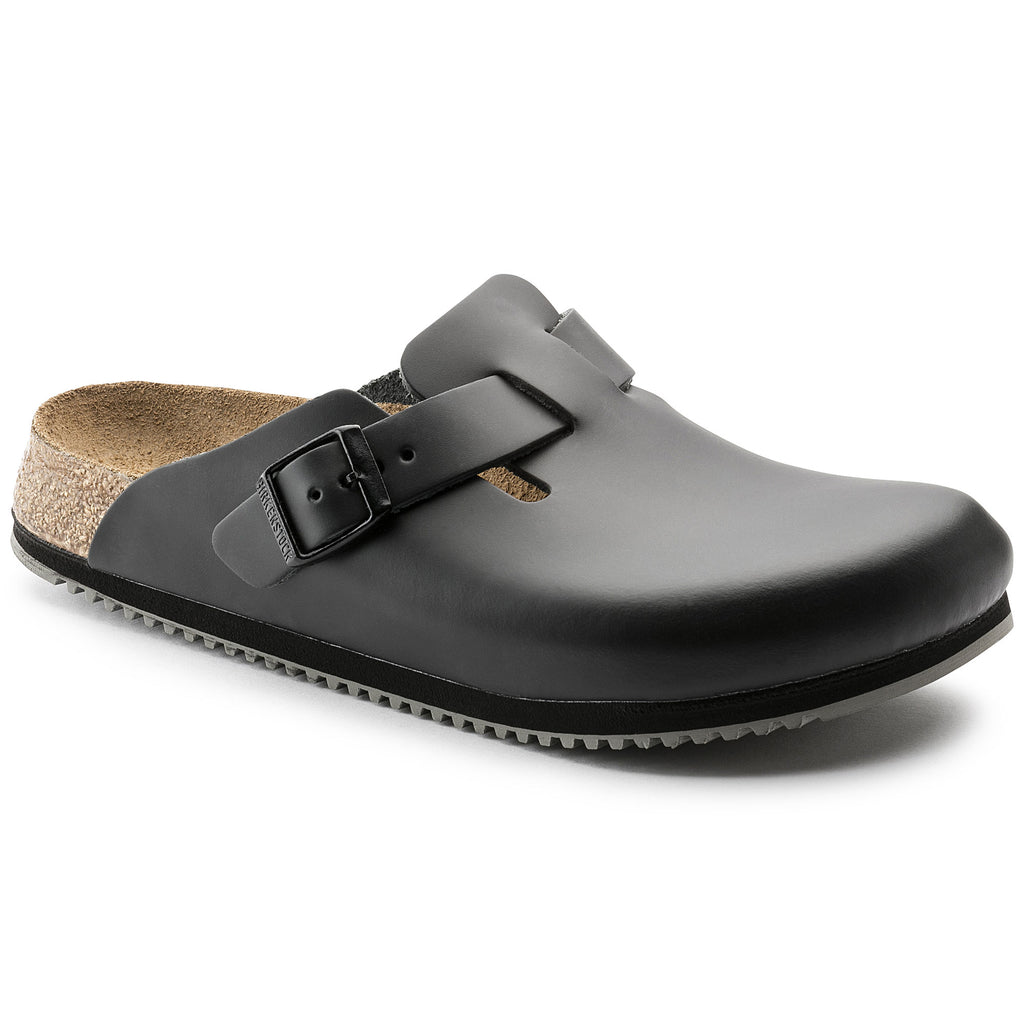 Birkenstock Boston SL Black - Pelle - 060196 - Calzata Stretta