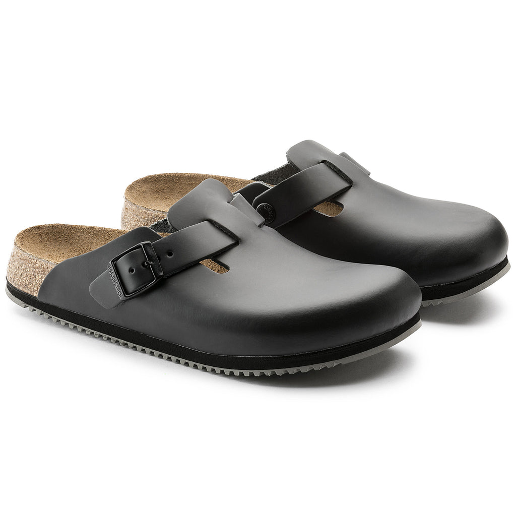 Birkenstock Boston SL Black - Pelle - 060196 - Calzata Stretta