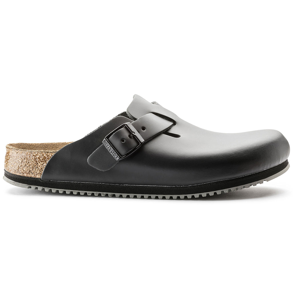 Birkenstock Boston SL Black - Pelle - 060196 - Calzata Stretta