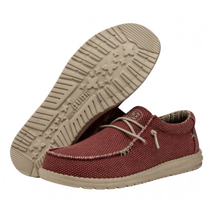 Hey Dude - WALLY BRAIDED Pompeian Red