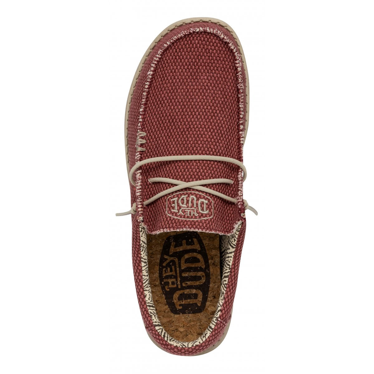 Hey Dude - WALLY BRAIDED Pompeian Red