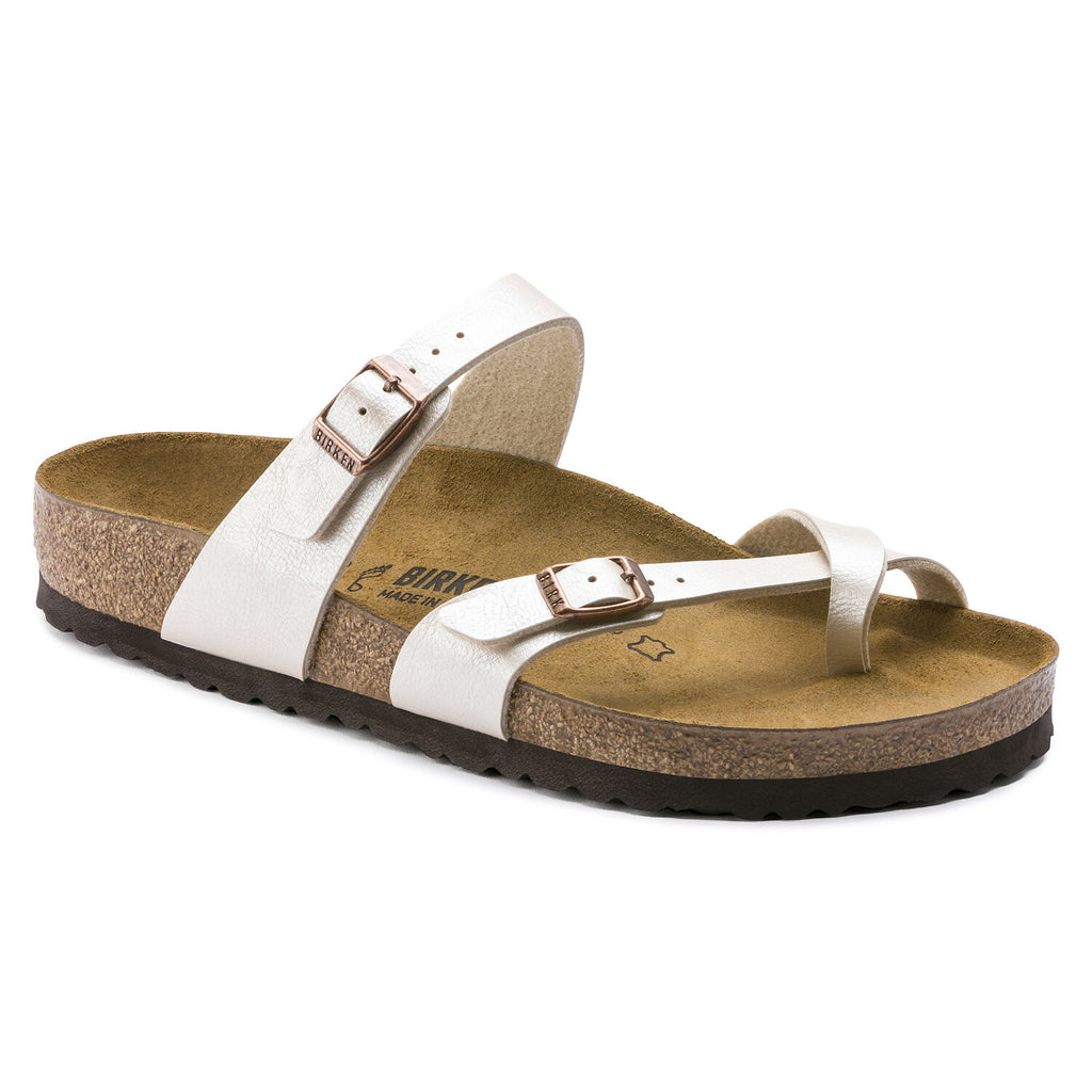 Birkenstock Mayari Pearl White - Birko-Flor Graceful - 071661 - Calzata Normale