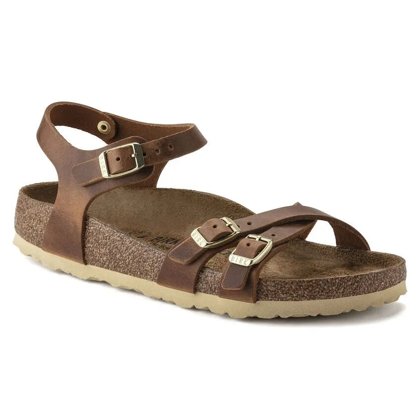 Birkenstock Kumba Cognac - Waxy Leather - 1021489 - Calzata Stretta