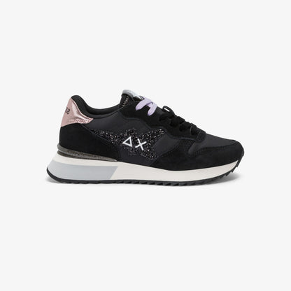 Sun68 Z45217 STARGIRL GLITTER LOGO NERO