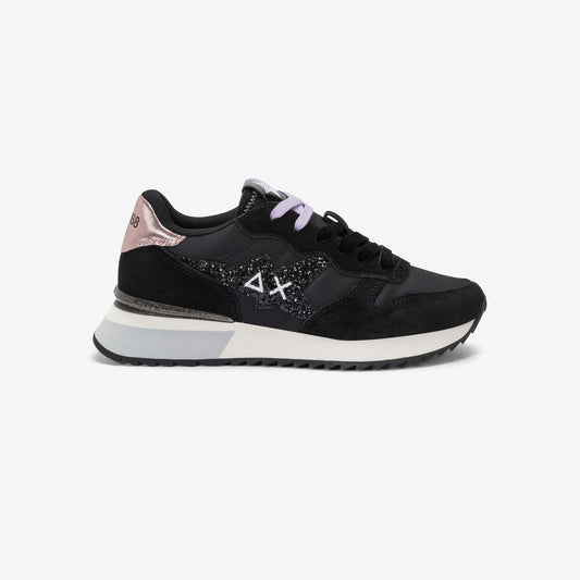 Sun68 Z45217 STARGIRL GLITTER LOGO NERO