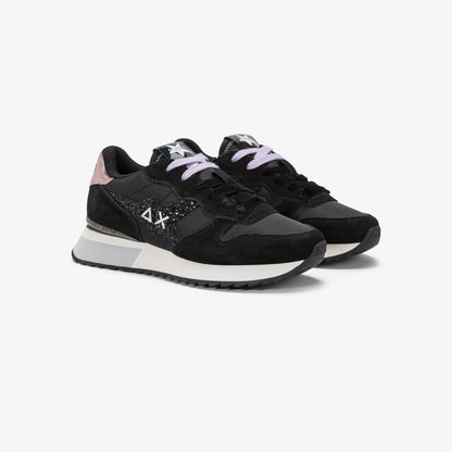 Sun68 Z45217 STARGIRL GLITTER LOGO NERO