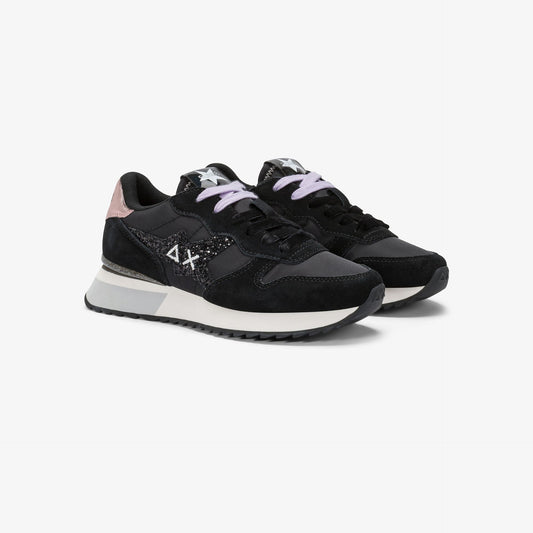 Sun68 Z45217 STARGIRL GLITTER LOGO NERO