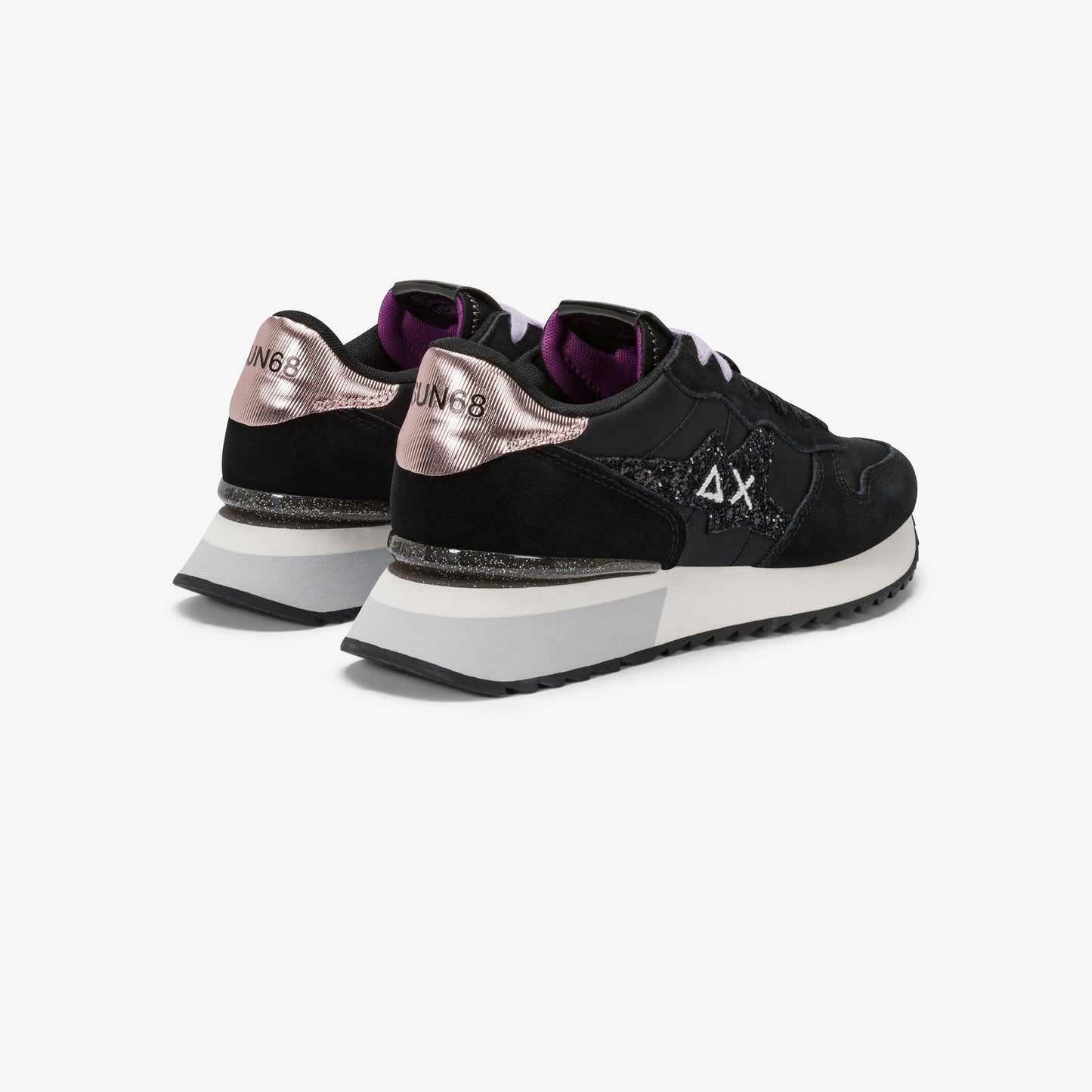 Sun68 Z45217 STARGIRL GLITTER LOGO NERO
