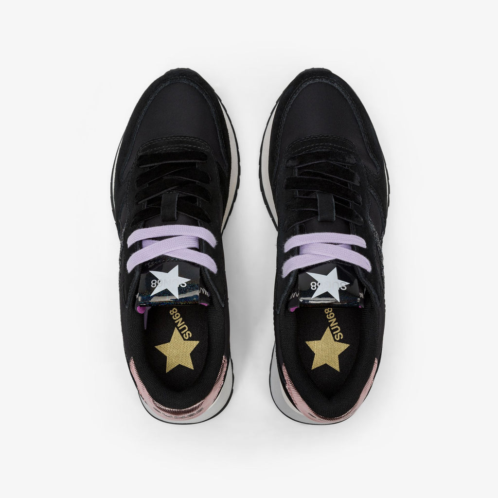 Sun68 Z45217 STARGIRL GLITTER LOGO NERO