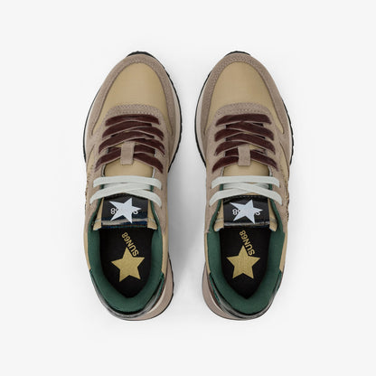 Sun68 Z45217 STARGIRL GLITTER LOGO BEIGE SCURO