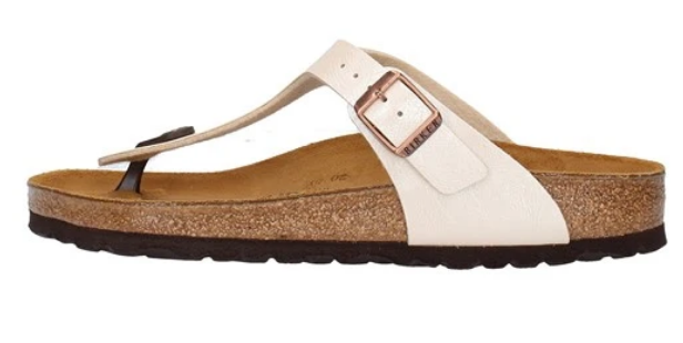 Birkenstock Gizeh Graceful Pearl White - Birko-Flor - 943871 - Calza Normale