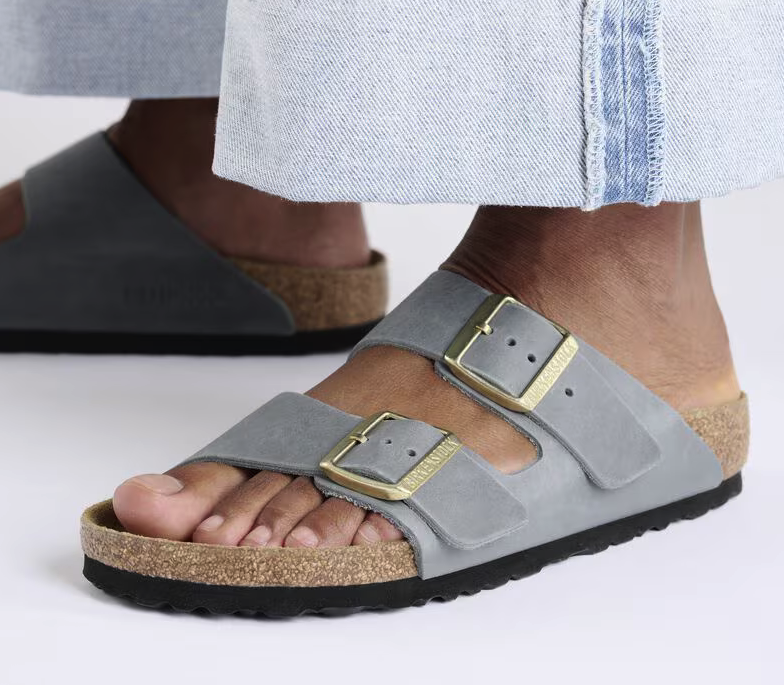 Birkenstock Arizona Basalt Grey  - Pelle  - 1029253 - Calzata Stretta