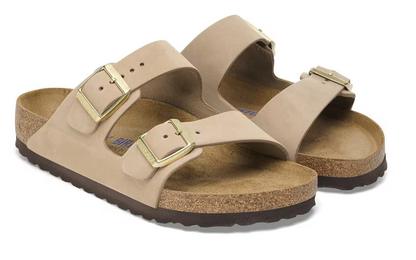 Birkenstock Arizona Sandcastle - Nubuk - Soft Footbed - 1019016 - Calzata Stretta