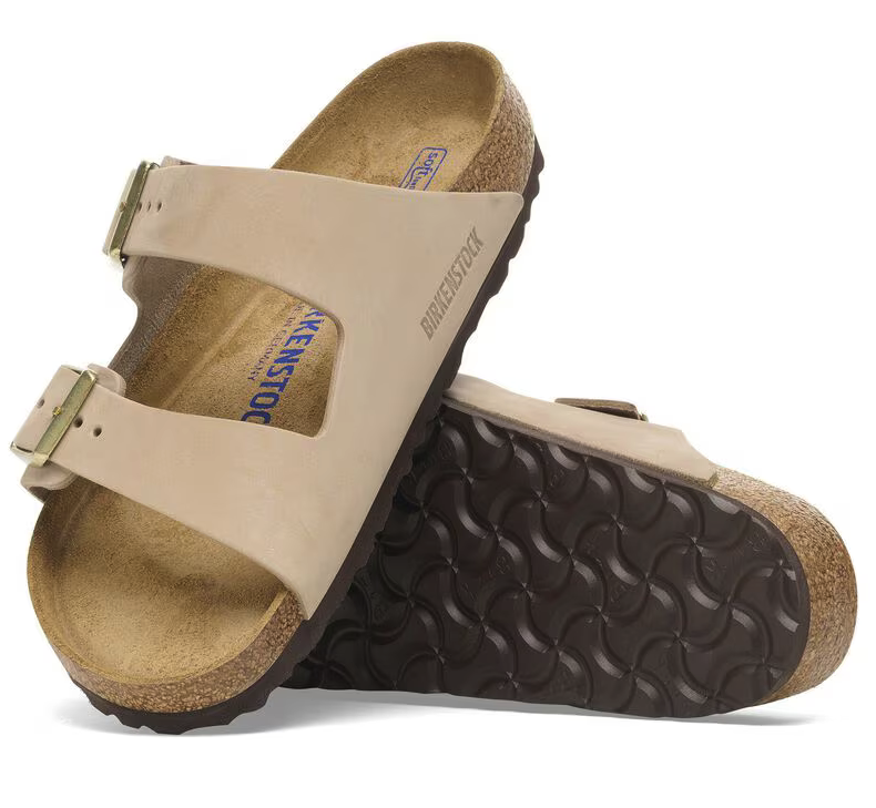 Birkenstock Arizona Sandcastle - Nubuk - Soft Footbed - 1019016 - Calzata Stretta