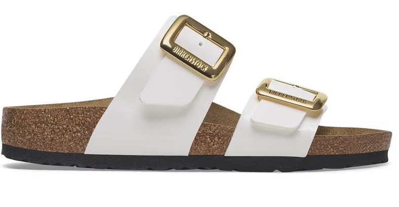 Birkenstock  Sydney CB White Vernice - Birko-Flor Patent - 1029438 - Calzata Stretta