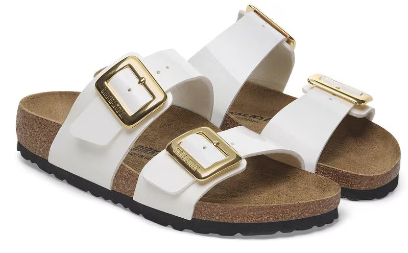 Birkenstock  Sydney CB White Vernice - Birko-Flor Patent - 1029438 - Calzata Stretta
