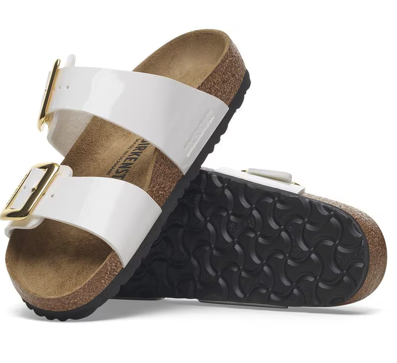 Birkenstock  Sydney CB White Vernice - Birko-Flor Patent - 1029438 - Calzata Stretta