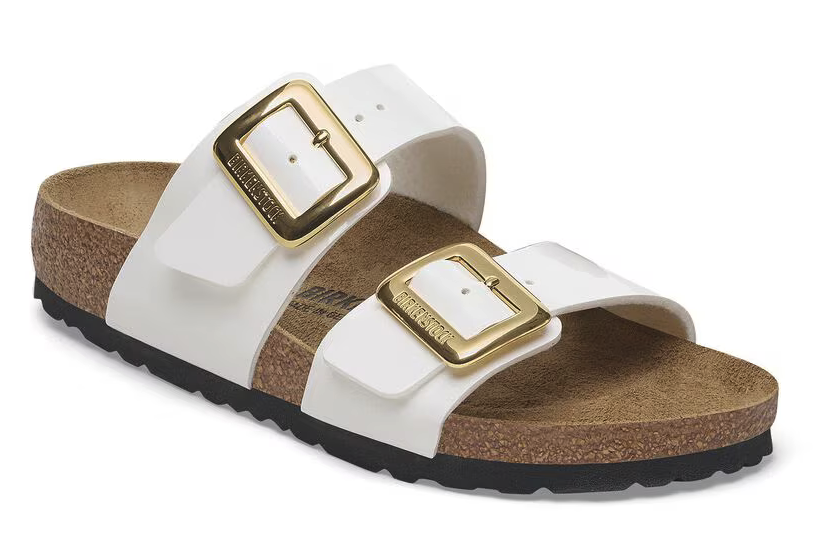 Birkenstock  Sydney CB White Vernice - Birko-Flor Patent - 1029438 - Calzata Stretta