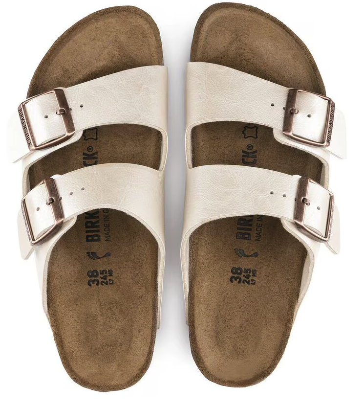 Birkenstock Arizona Graceful Pearl White - Birko-Flor - 1009921 - Calzata Stretta