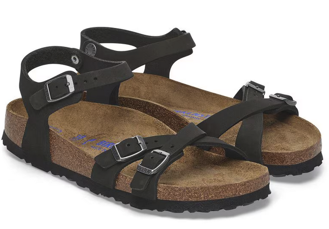 Birkenstock Kumba Black - Soft Footbed - Waxy Leather - 1029526 - Calzata Stretta