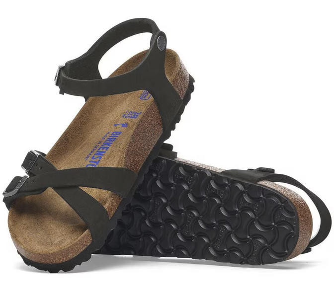 Birkenstock Kumba Black - Soft Footbed - Waxy Leather - 1029526 - Calzata Stretta