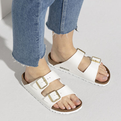 Birkenstock Arizona White Vernice - Birko-Flor Patent - 1005294 - Calzata Stretta