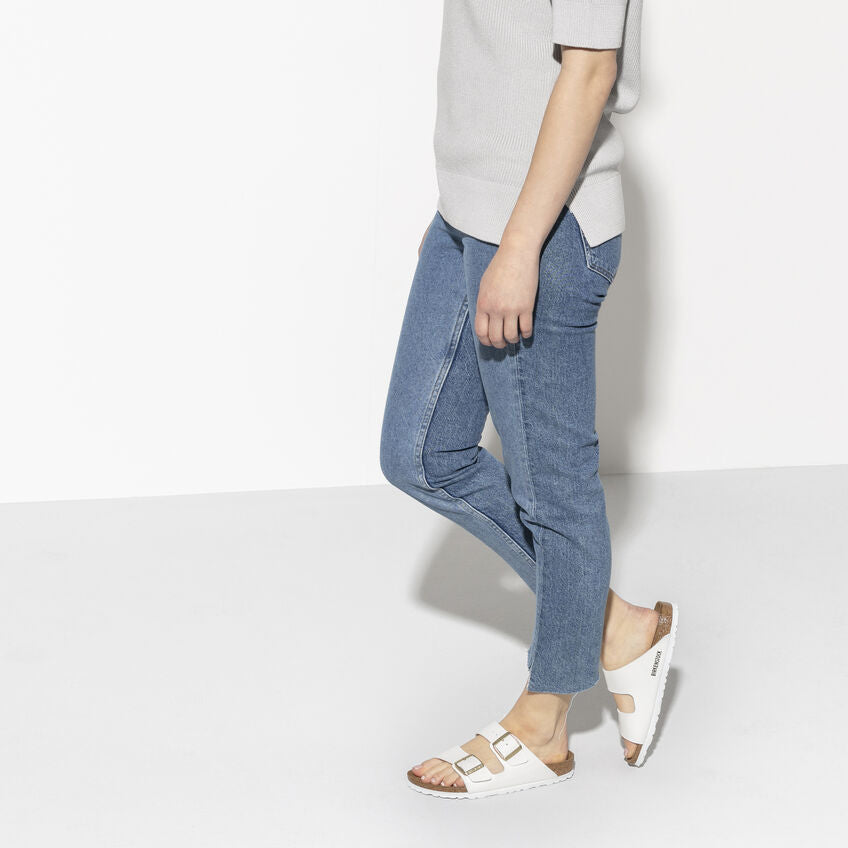 Birkenstock Arizona White Vernice - Birko-Flor Patent - 1005294 - Calzata Stretta