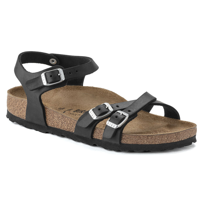Birkenstock Kumba Black - Waxy Leather - 1021487 - Calzata Stretta