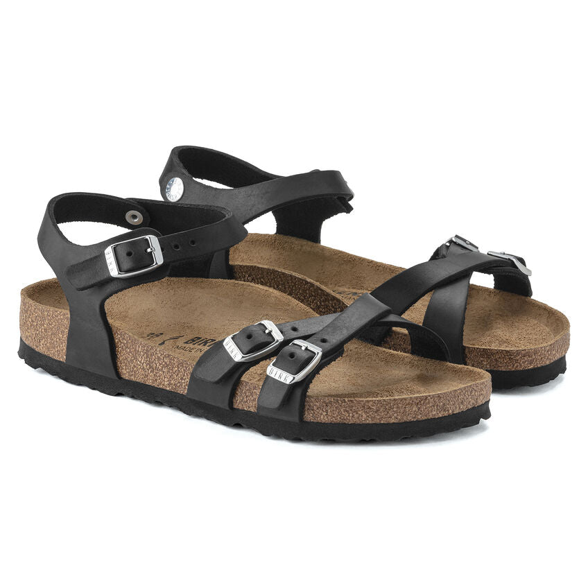 Birkenstock Kumba Black - Waxy Leather - 1021487 - Calzata Stretta